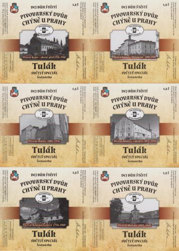 Sběratelská série kartičkových kalendáříků Pivní etikety pivo Tulák IV. série